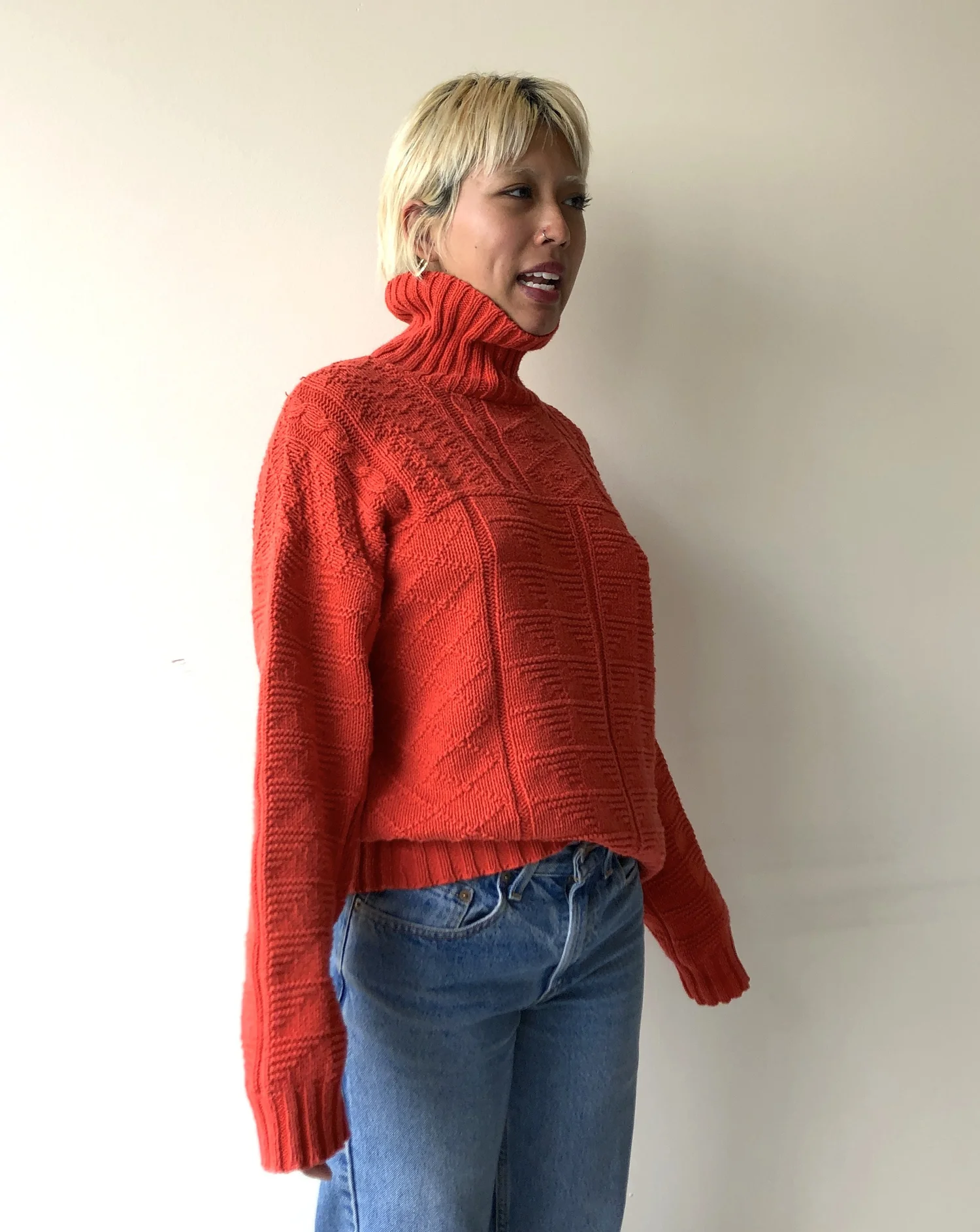 80s ROSEHIP TURTLENECK SWEATER - Hayward, Ca — body philosophy club
